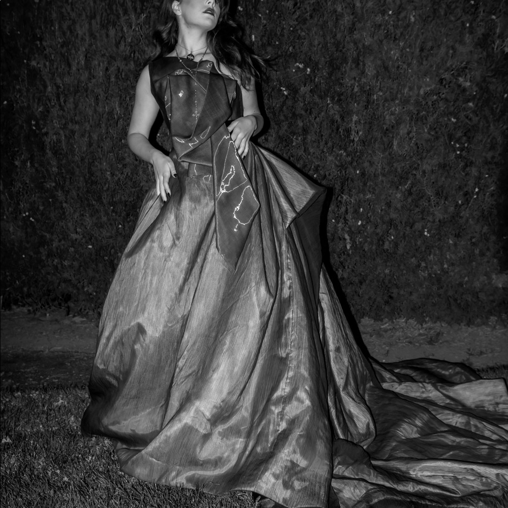 Peter Langner Black Wedding Dress